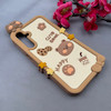 قاب گوشی Galaxy A16 سامسونگ سیلیکونی پاک کنی CUTE BEAR طرح تدی برجسته کرم کد 96420
