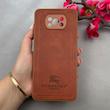 قاب گوشی Poco X3 - Poco X3 Pro شیائومی اورجینال برند BURBERRY 2026 طرح دوخت HARD چرمی محافظ لنزدار عسلی کد 96432
