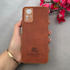 قاب گوشی Redmi Note 12S شیائومی اورجینال برند BURBERRY 2026 طرح دوخت HARD چرمی محافظ لنزدار قهوه ای کد 96453