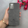 قاب گوشی Redmi Note 12S شیائومی اورجینال برند BURBERRY 2026 طرح دوخت HARD چرمی محافظ لنزدار خاکستری کد 96455