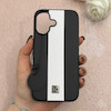 قاب گوشی iPhone 16 آیفون اورجینال Protection Case چرمی سخت HARD لوگو فلزی لنز برجسته اسپرت کد 113706