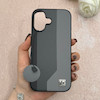 قاب گوشی iPhone 17 آیفون اورجینال Protection Case چرمی سخت HARD لوگو فلزی لنز برجسته اسپرت کد 113712