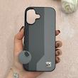 قاب گوشی iPhone 17 آیفون اورجینال Protection Case چرمی سخت HARD لوگو فلزی لنز برجسته اسپرت کد 113712
