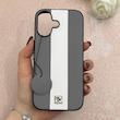 قاب گوشی iPhone 17 آیفون اورجینال Protection Case چرمی سخت HARD لوگو فلزی لنز برجسته اسپرت کد 113715