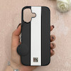 قاب گوشی iPhone 17 آیفون اورجینال Protection Case چرمی سخت HARD لوگو فلزی لنز برجسته اسپرت کد 113716