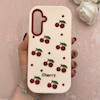 قاب گوشی Galaxy A16 سامسونگ سیلیکونی پاک کنی طرح آلبالو چری CHERRY کیوت برجسته کد 113420