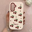 قاب گوشی Galaxy A26 سامسونگ سیلیکونی پاک کنی طرح آلبالو چری CHERRY کیوت برجسته کد 113422