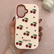 قاب گوشی iPhone 17 آیفون سیلیکونی پاک کنی طرح آلبالو چری CHERRY کیوت برجسته کد 113438