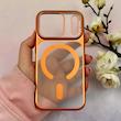 قاب گوشی iPhone 17 Pro آیفون طلقی اورجینال Unique Case طرح مگ سیف مات نارنجی کد E10-114053