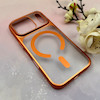 قاب گوشی iPhone 17 Pro آیفون طلقی اورجینال Unique Case طرح مگ سیف مات نارنجی کد E10-114053