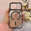 قاب گوشی iPhone 17 Pro آیفون طلقی اورجینال Unique Case طرح مگ سیف مات مشکی کد E10-114055