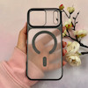 قاب گوشی iPhone 17 Pro Max آیفون طلقی اورجینال Unique Case طرح مگ سیف مات مشکی کد E10-114058