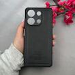 قاب گوشی Redmi Note 13 4G شیائومی اورجینال برند BURBERRY 2026 طرح دوخت HARD چرمی محافظ لنزدار مشکی کد 96458