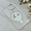 قاب گوشی Galaxy A06 سامسونگ اورجینال ژله ای شیشه ای شفاف طرح مگ سیف فانتزی کرومی دخترونه کد 116565