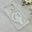 قاب گوشی Galaxy A21S سامسونگ اورجینال ژله ای شیشه ای شفاف طرح مگ سیف فانتزی کرومی دخترونه کد 116643
