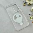 قاب گوشی Galaxy A26 سامسونگ اورجینال ژله ای شیشه ای شفاف طرح مگ سیف فانتزی کرومی دخترونه کد 116663