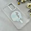 قاب گوشی Galaxy A54 سامسونگ اورجینال ژله ای شیشه ای شفاف طرح مگ سیف فانتزی کرومی دخترونه کد 116719