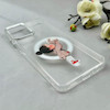قاب گوشی Galaxy A12 - M12 سامسونگ اورجینال ژله ای شیشه ای شفاف طرح مگ سیف فانتزی کرومی دخترونه کد 116770