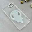 قاب گوشی iPhone 7 - iPhone 8 - iPhone SE 2020 - iPhone SE 2022 آیفون اورجینال ژله ای شیشه ای شفاف طرح مگ سیف فانتزی کرومی دخترونه کد 116830