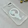 قاب گوشی iPhone 7 - iPhone 8 - iPhone SE 2020 - iPhone SE 2022 آیفون اورجینال ژله ای شیشه ای شفاف طرح مگ سیف فانتزی کرومی دخترونه کد 116832