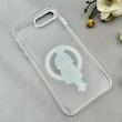 قاب گوشی iPhone 7 Plus - iPhone 8 Plus آیفون اورجینال ژله ای شیشه ای شفاف طرح مگ سیف فانتزی کرومی دخترونه کد 116839
