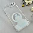 قاب گوشی iPhone 7 Plus - iPhone 8 Plus آیفون اورجینال ژله ای شیشه ای شفاف طرح مگ سیف فانتزی کرومی دخترونه کد 116840