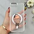 قاب گوشی iPhone 7 Plus - iPhone 8 Plus آیفون اورجینال ژله ای شیشه ای شفاف طرح مگ سیف فانتزی کرومی پسرونه کد 116841