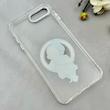 قاب گوشی iPhone 7 Plus - iPhone 8 Plus آیفون اورجینال ژله ای شیشه ای شفاف طرح مگ سیف فانتزی کرومی دخترونه کد 116842