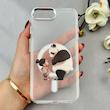 قاب گوشی iPhone 7 Plus - iPhone 8 Plus آیفون اورجینال ژله ای شیشه ای شفاف طرح مگ سیف فانتزی کرومی دخترونه کد 116843