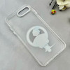 قاب گوشی iPhone 7 Plus - iPhone 8 Plus آیفون اورجینال ژله ای شیشه ای شفاف طرح مگ سیف فانتزی کرومی دخترونه کد 116845