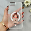 قاب گوشی iPhone 7 Plus - iPhone 8 Plus آیفون اورجینال ژله ای شیشه ای شفاف طرح مگ سیف فانتزی کرومی دخترونه کد 116848