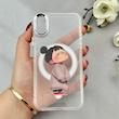 قاب گوشی iPhone X - iPhone XS آیفون اورجینال ژله ای شیشه ای شفاف طرح مگ سیف فانتزی کرومی دخترونه کد 116874