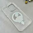 قاب گوشی iPhone 15 Pro Max آیفون اورجینال ژله ای شیشه ای شفاف طرح مگ سیف فانتزی کرومی دخترونه کد 116921