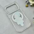 قاب گوشی iPhone 17 Pro آیفون اورجینال ژله ای شیشه ای شفاف طرح مگ سیف فانتزی کرومی دخترونه کد 116950