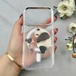 قاب گوشی iPhone 17 Pro آیفون اورجینال ژله ای شیشه ای شفاف طرح مگ سیف فانتزی کرومی دخترونه کد 116954