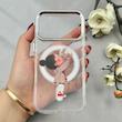 قاب گوشی iPhone 17 Pro آیفون اورجینال ژله ای شیشه ای شفاف طرح مگ سیف فانتزی کرومی دخترونه کد 116955