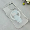 قاب گوشی iPhone 16 آیفون اورجینال ژله ای شیشه ای شفاف طرح مگ سیف فانتزی کرومی دخترونه کد 116994