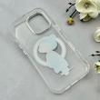 قاب گوشی iPhone 17 آیفون اورجینال ژله ای شیشه ای شفاف طرح مگ سیف فانتزی کرومی دخترونه کد 117000