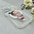 قاب گوشی iPhone 17 آیفون اورجینال ژله ای شیشه ای شفاف طرح مگ سیف فانتزی کرومی دخترونه کد 117000