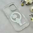 قاب گوشی iPhone 17 آیفون اورجینال ژله ای شیشه ای شفاف طرح مگ سیف فانتزی کرومی دخترونه کد 117004
