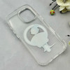 قاب گوشی iPhone 17 آیفون اورجینال ژله ای شیشه ای شفاف طرح مگ سیف فانتزی کرومی دخترونه کد 117006