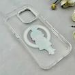 قاب گوشی iPhone 17 آیفون اورجینال ژله ای شیشه ای شفاف طرح مگ سیف فانتزی کرومی دخترونه کد 117008