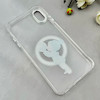 قاب گوشی iPhone XS Max آیفون اورجینال ژله ای شیشه ای شفاف طرح مگ سیف فانتزی کرومی دخترونه کد 117015