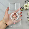 قاب گوشی Redmi A5 - Poco C71 شیائومی اورجینال ژله ای شیشه ای شفاف طرح مگ سیف فانتزی کرومی دخترونه کد 117124