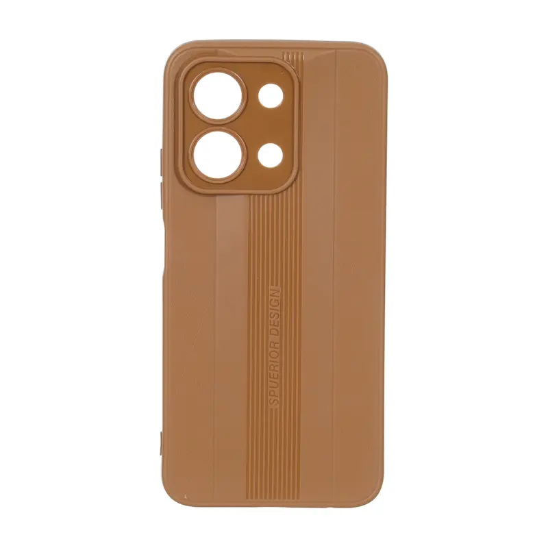 قاب گوشی Redmi 15C - Poco C85 شیائومی Spuerior Design سیلیکونی ژله ای محافظ لنز دار عسلی کد 117340