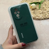 قاب گوشی Honor 200 آنر سیلیکونی اورجینال پاک کنی درجه یک زیربسته محافظ لنزدار سبز تیره کد 118470