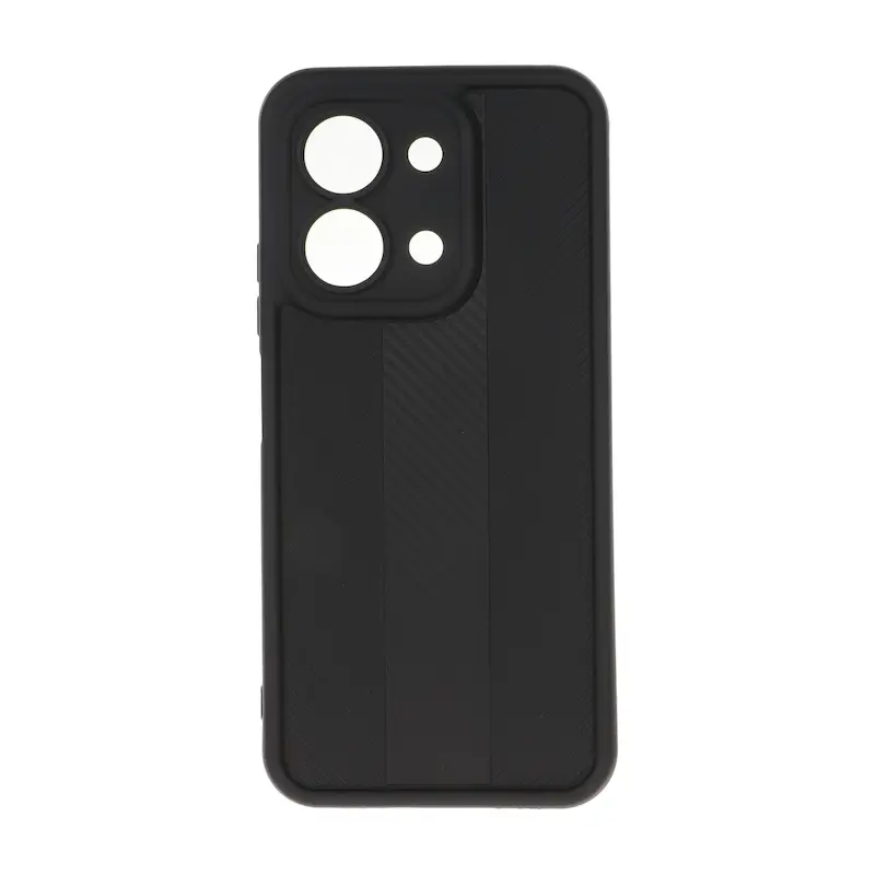 قاب گوشی Redmi 15C - Poco C85 شیائومی سیلیکونی ژله ای Solid هاشور محافظ لنزدار مشکی کد 117333