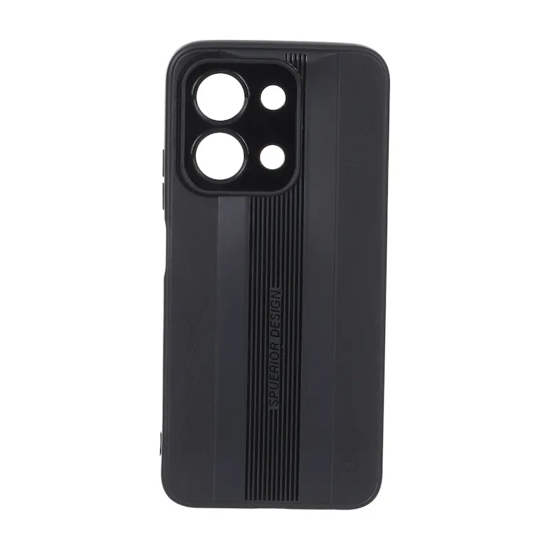 قاب گوشی Redmi 15C - Poco C85 شیائومی Spuerior Design سیلیکونی ژله ای محافظ لنز دار مشکی کد 117341