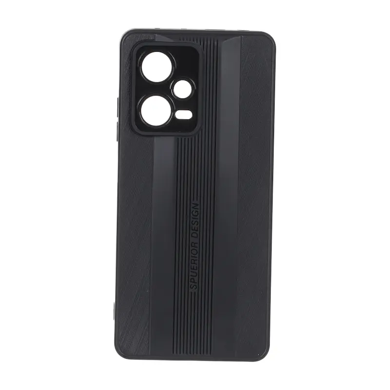 قاب گوشی Redmi Note 12 Pro Plus 5G / Redmi Note 12 Explorer شیائومی Spuerior Design سیلیکونی ژله ای محافظ لنز دار مشکی کد 117344