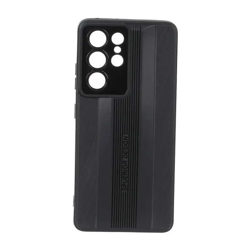 قاب گوشی Galaxy S21 Ultra سامسونگ Spuerior Design سیلیکونی ژله ای محافظ لنز دار مشکی کد E21-117347